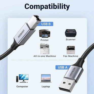 UGREEN USB-A TO USB-B-JAKCOMPUTER