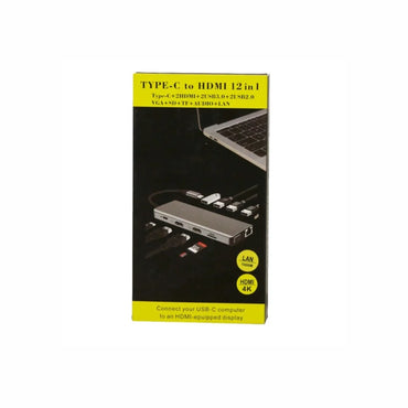 TYPE-C TO HDTV 12 in 1 USB C Hub Adapter