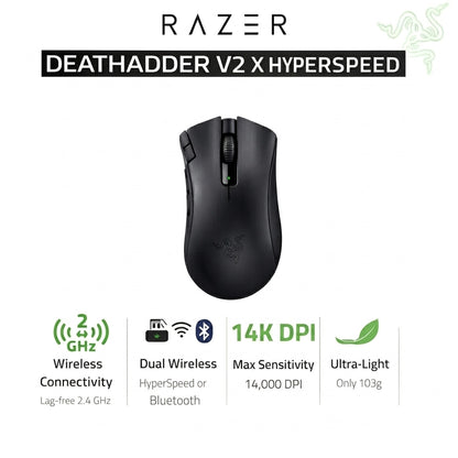 RAZER DEATHADDER  V2 X HYPERSPEED-WIRELESS MOUSE RZ01-04130100-R3G1
