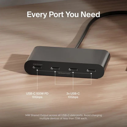 Belkin Connect USB-C to 4 Port USB-C Hub