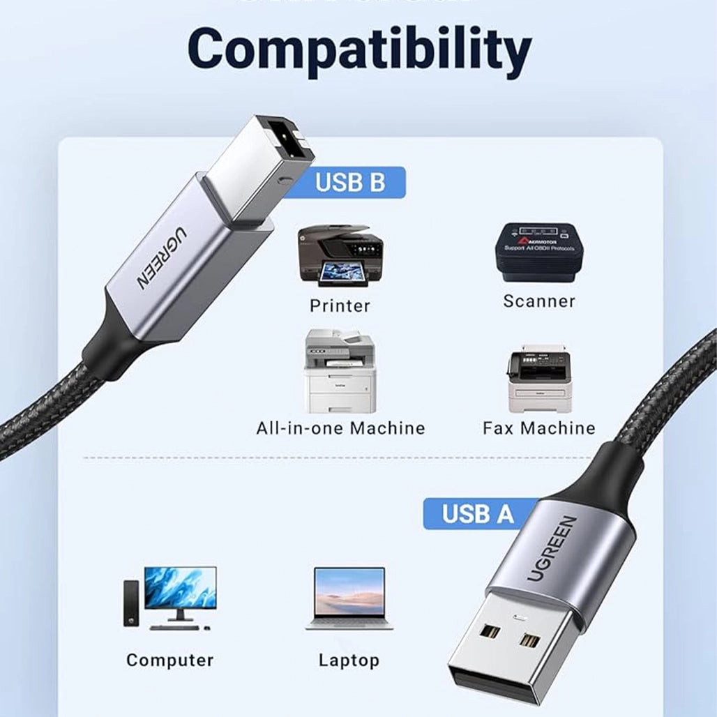 UGREEN USB-A TO USB-B-JAKCOMPUTER