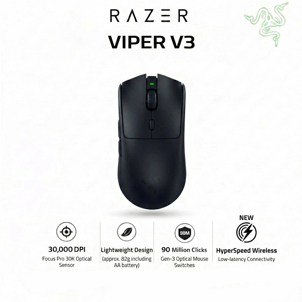 RAZER VIPER  V3 HYPERSPEED WIRELESS MOUSE  RZ01-04910100