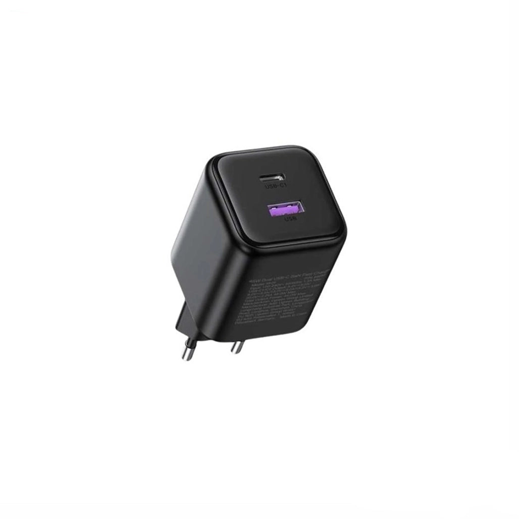 UGREEN 2 PORT GAN FAST CHARGER 1 USB-C 1 USB A 45w -x525