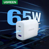 UGREEN 3 PORT FAST CHARGER 65W -CD275