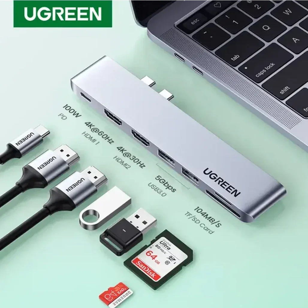 UGREEN-5-in-1-HDMI-3xUSB-Type-C-Power-Multifunction-Adapter--CM251--60559--1-Year-Warranty-Ugreen-20 LB - jakcomputer