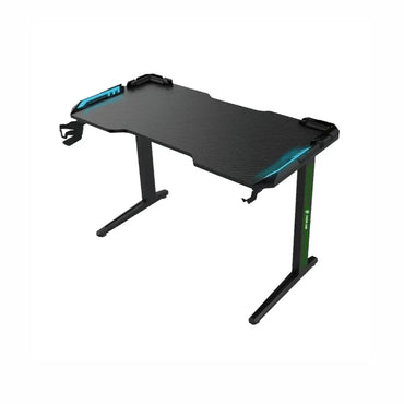 Green Lion RGB Gaming Desk  BLACK/ GREEN - GNRGBGDESKBK