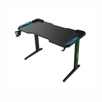 Green Lion RGB Gaming Desk  BLACK/ GREEN - GNRGBGDESKBK