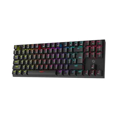PORODO GAMING PDX  220 TKL GAMING KEYBOARD RGB 3 IN 1 MECHANICAL - WIRED 2.4G BLUETOOTH