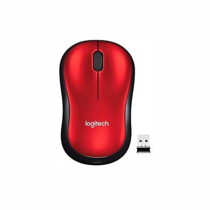 Logitech Wireless Mouse M185 1000dpi 3 Buttons Red. 910-003635