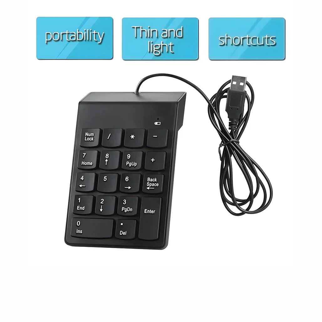 Computer Mini Screen Keypad Mini Wired NUMERIC KEYPAD – jak computers