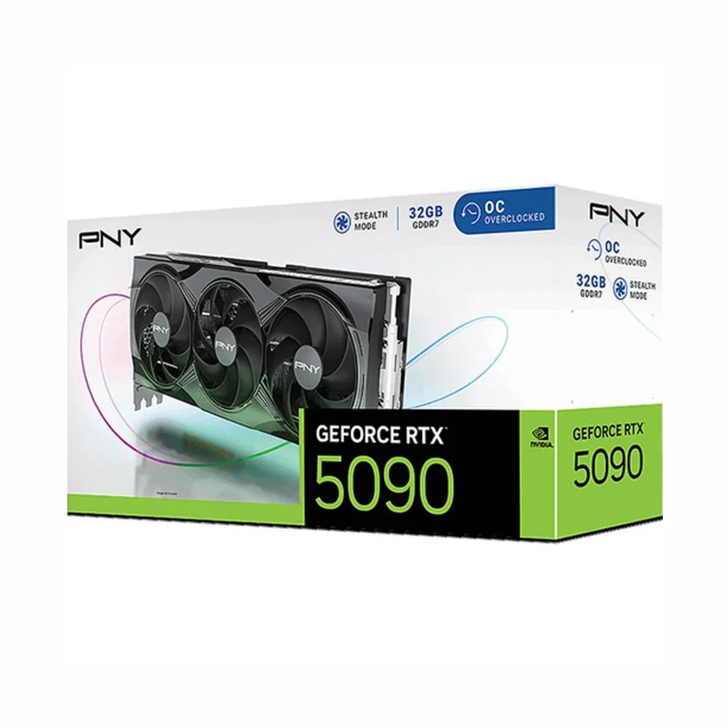 PNY GeForce RTX 5090 Overclocked Triple Fan GPU