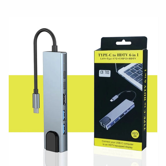 Type C to HDTV 8 in 1 USB Hub