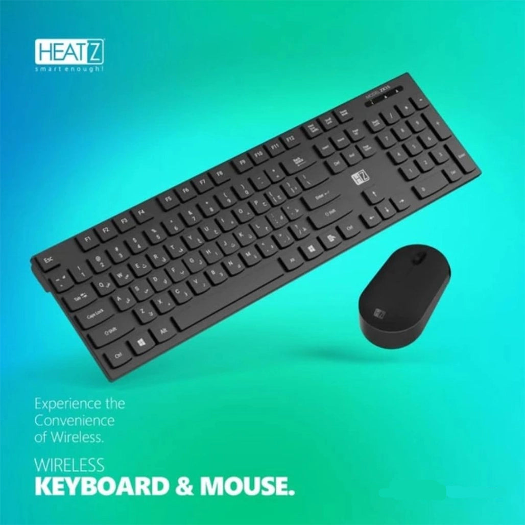 HEATZ ZK15 Wireless Keyboard & Mouse Combo