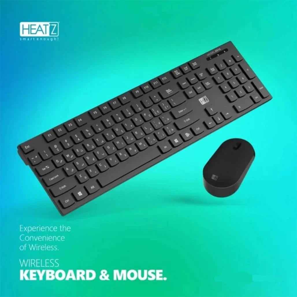 HEATZ ZK15 Wireless Keyboard & Mouse Combo