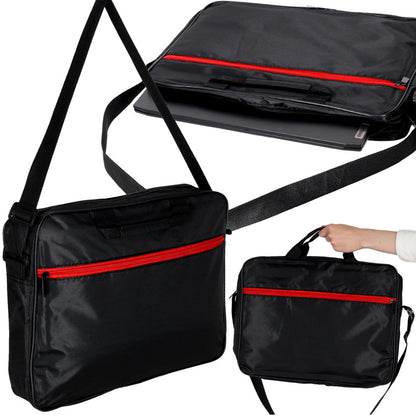 Basic 15.6" Laptop Bag with Shoulder Strap Black