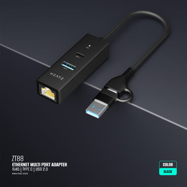 HEATZ ZT88 Ethernet Multi-Port Adapter