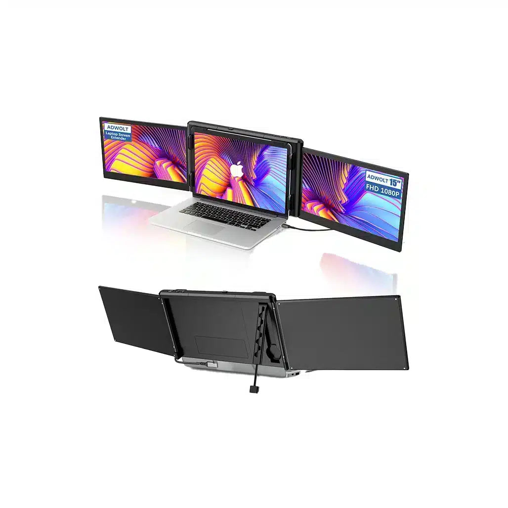 Portable Triple Screen 15.6" Ips FHD 1Cable + USB PORT-S600