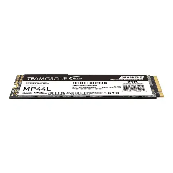 NVME TEAM M.2-2280 PCI-E Gen4x4 MP44L 2TB - Image 3