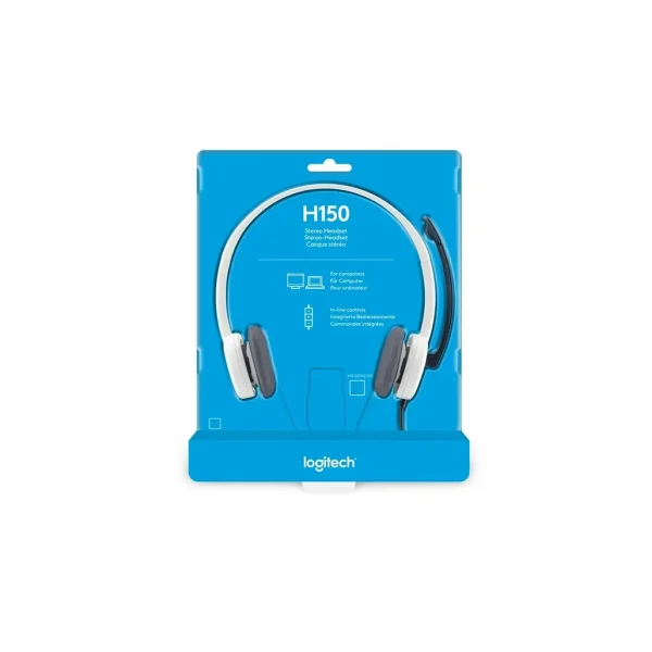 Logitech Headset Wired H150 Audio Jack Connection White LOGI-981-000350 - Image 2